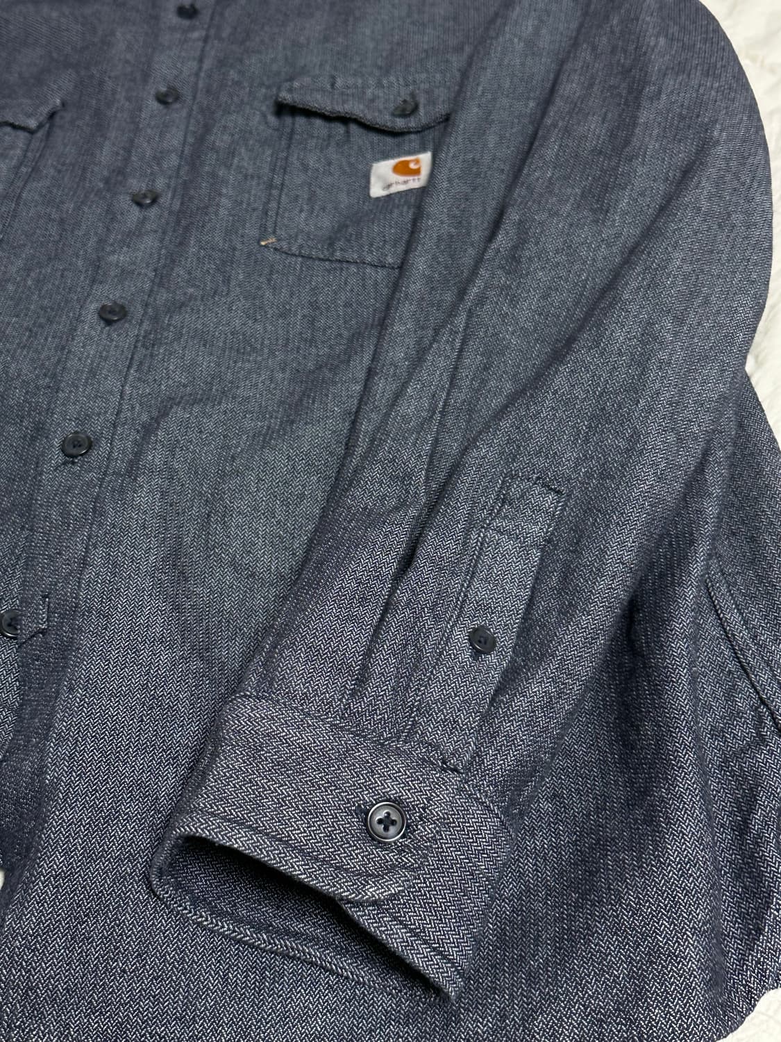 칼하트 데님셔츠 워크 셔츠 L~XL 상품이미지5
