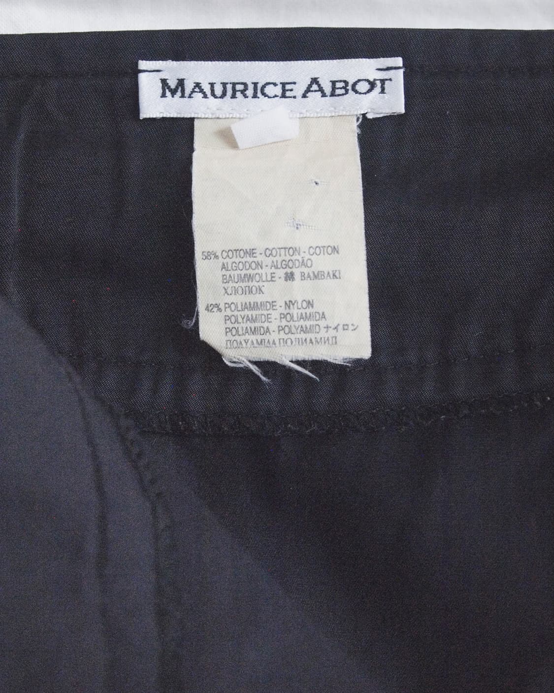 maurice abot 언밸런스 프론트지퍼 나일론 스커트 상품이미지8