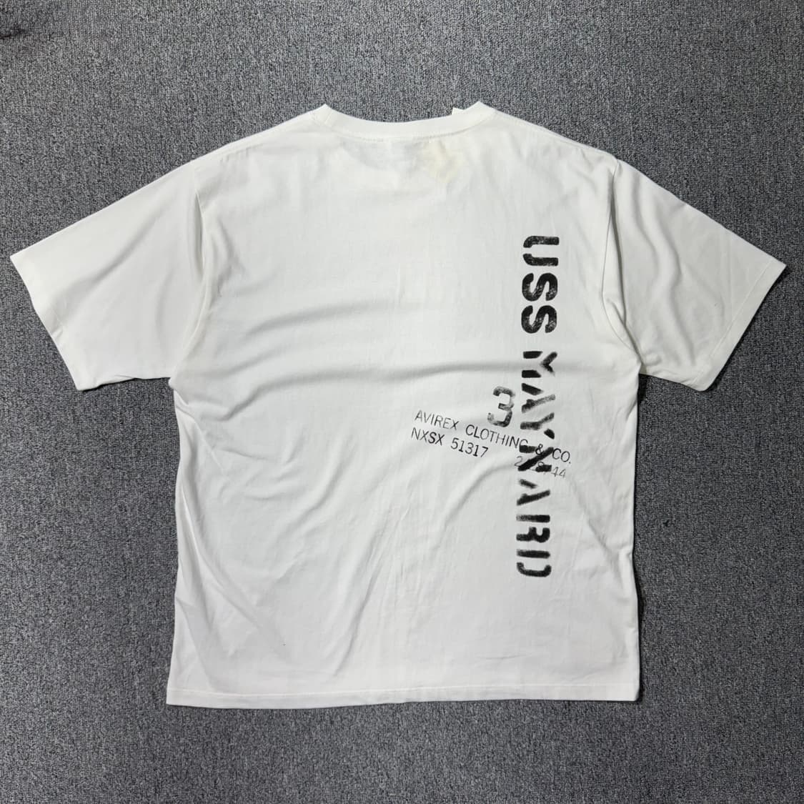 아비렉스 티셔츠 화이트 ( XXL/OLD-7566 ) 상품이미지8