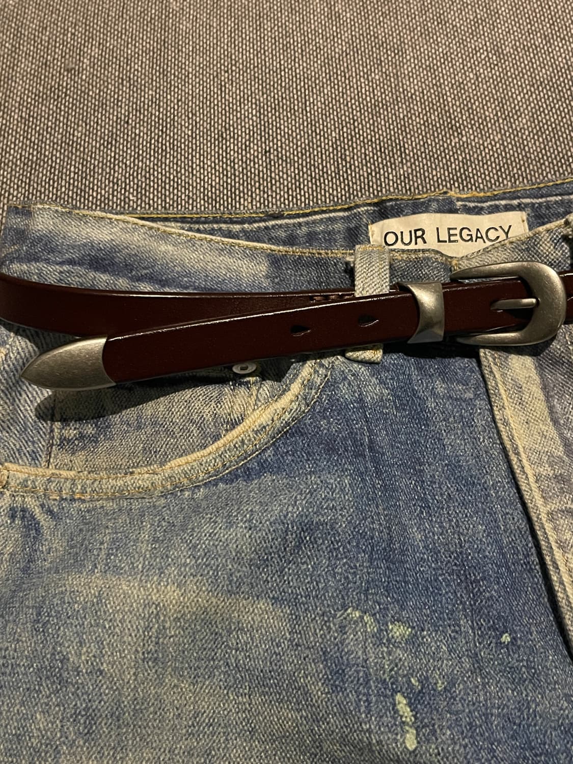 빈티지톤 가죽벨트 2cm 상품이미지6