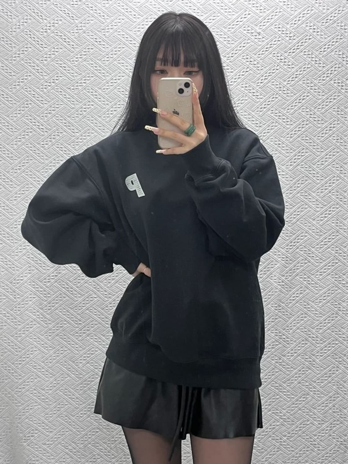 팔라스 P3 스트릿 펑크 체인 퍼프 크루넥 맨투맨 M C09930 상품이미지2