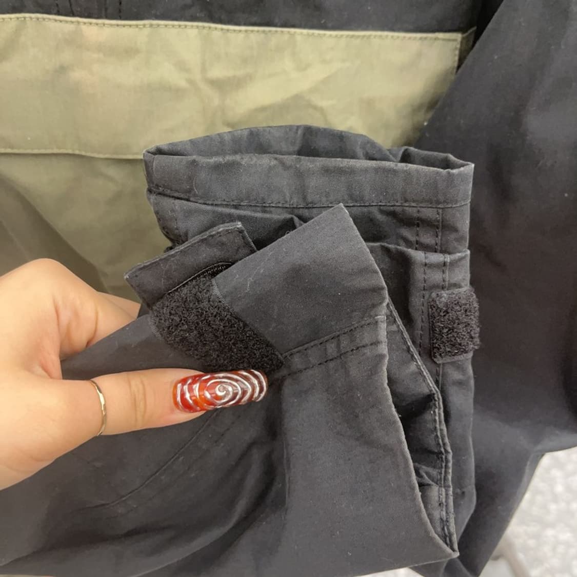 반스 올드스쿨 레트로 배색 반집업 아노락 바람막이 M C09506 상품이미지1