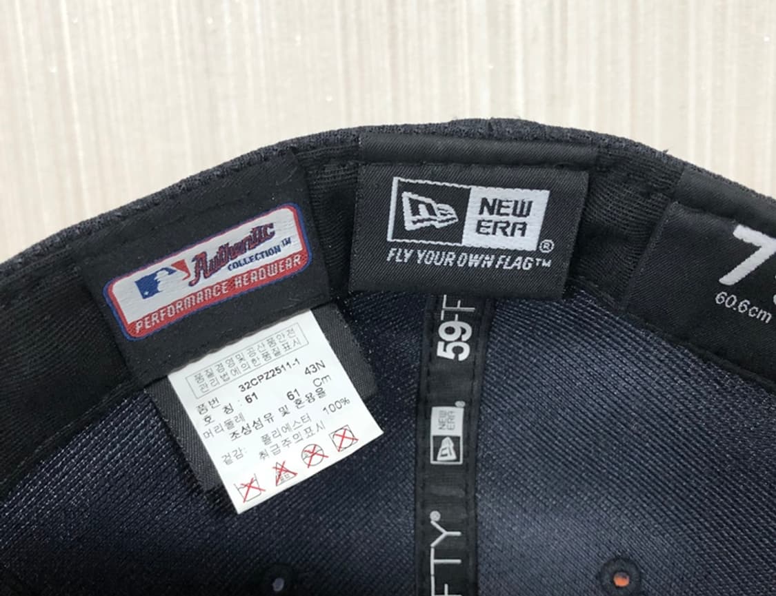 MLB 뉴에라 보스턴레드삭스 어센틱 게임캡/모자 7 5/8(60.6cm) 상품이미지10