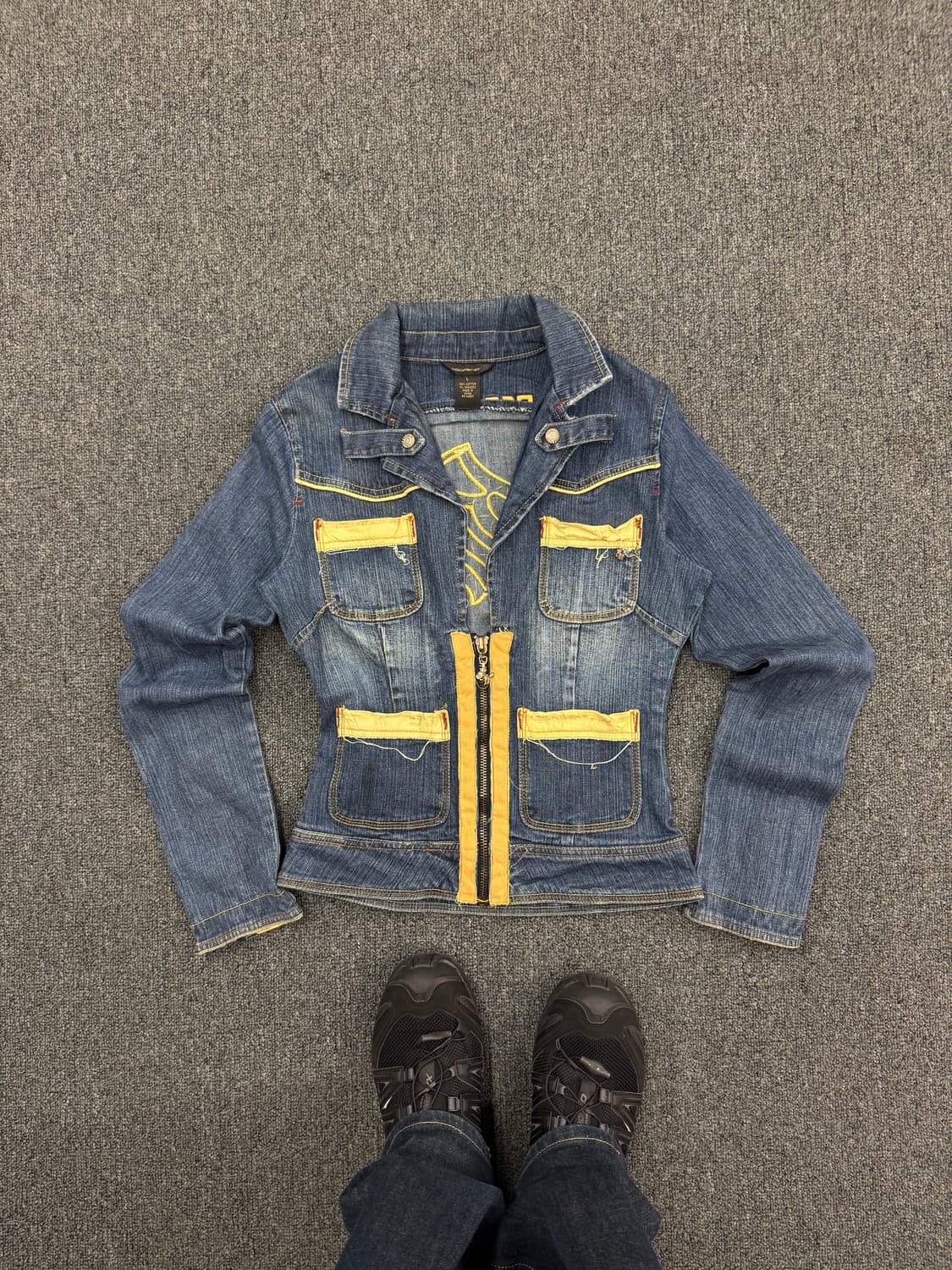 로카웨어 빈티지 여성 y2k 데님집업 자켓 상품이미지1