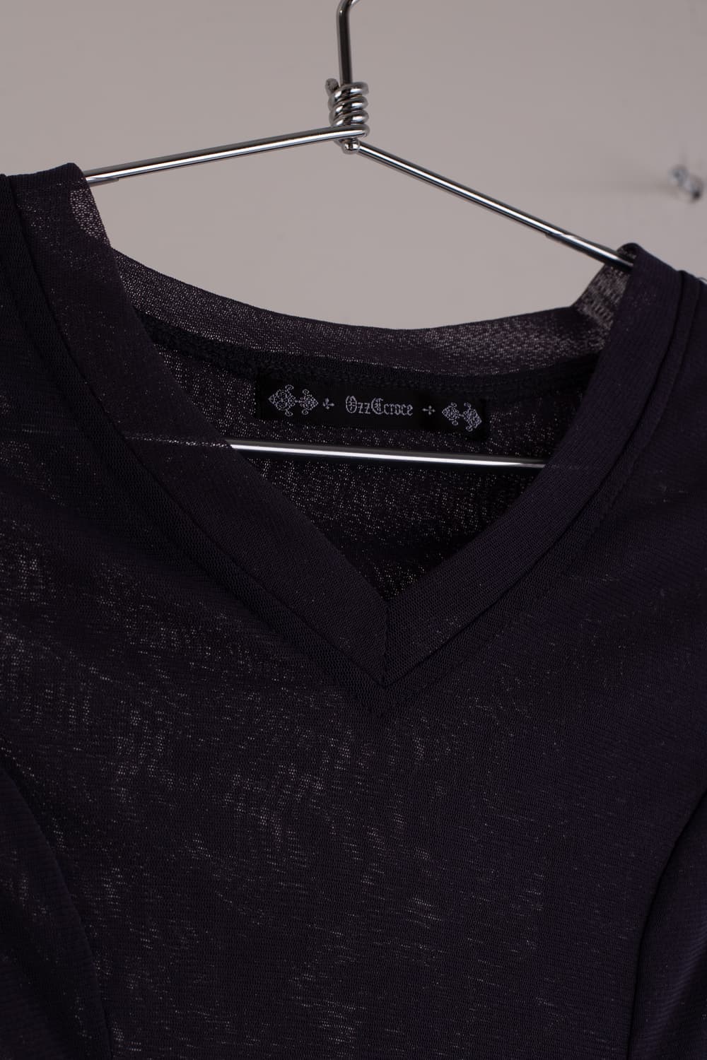 OZZ CROCE MESH V-NECK EMBROIDERY T-SHIRT 상품이미지8