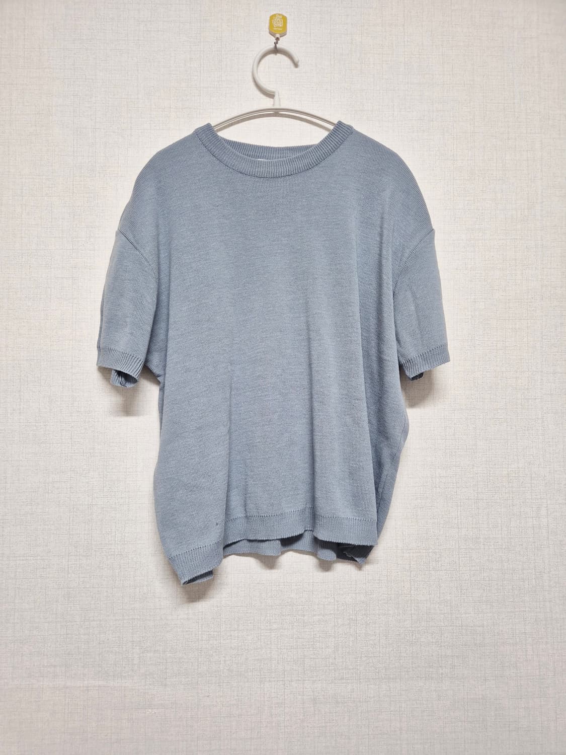 하늘색 반팔 니트 티셔츠 상품이미지1