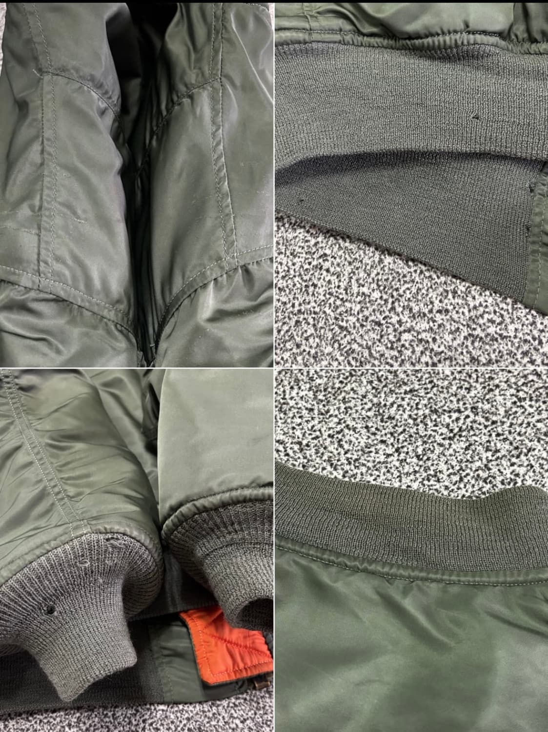 70년대 오리지널 빈티지 ma-1 E타입 XL 상품이미지9