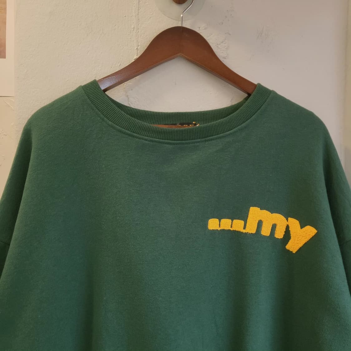 Gorge 딥그린 부클레터링 기모 맨투맨 상품이미지4