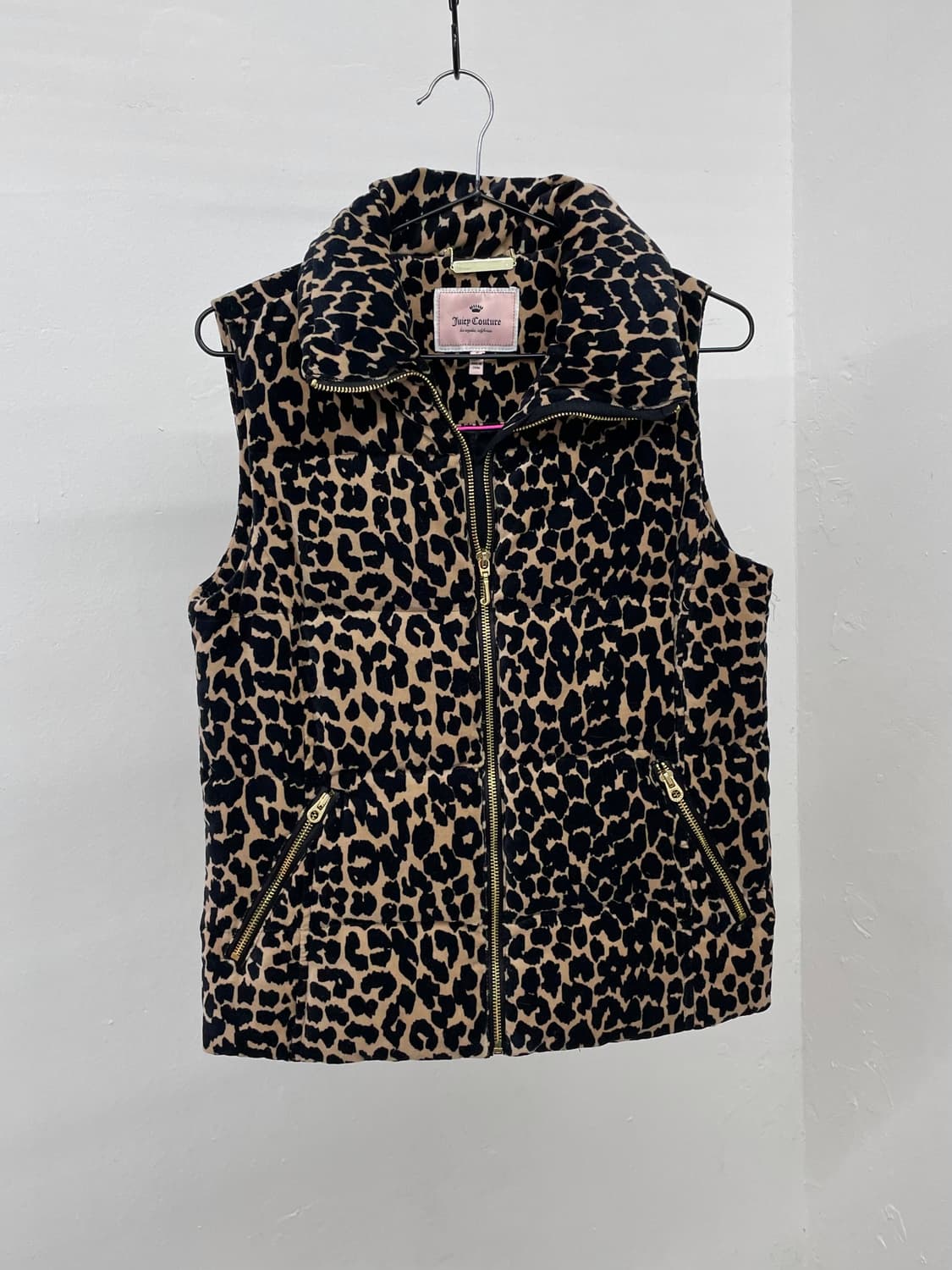 쥬시꾸뛰르 갸루 호피 패딩 베스트 *레어 상품이미지1