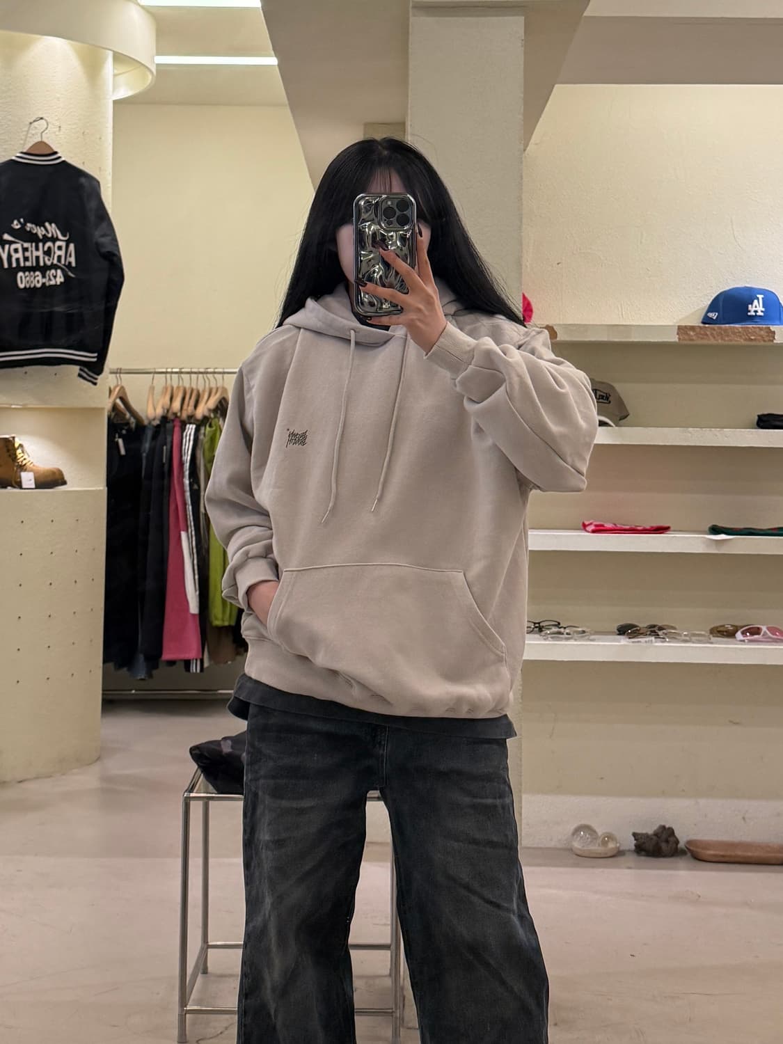 브라운브레스 빅로고 박시핏 후드티 U1385 상품이미지1