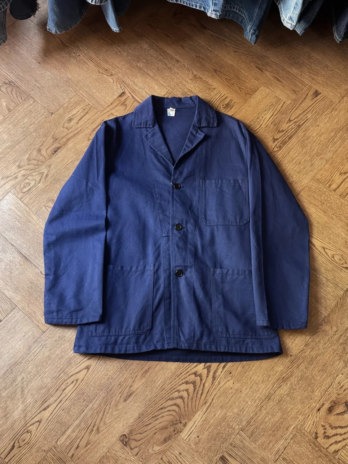 [M]빈티지 배드포드 타입 네이비 트윌코튼 프렌치 워크 자켓 상품이미지1