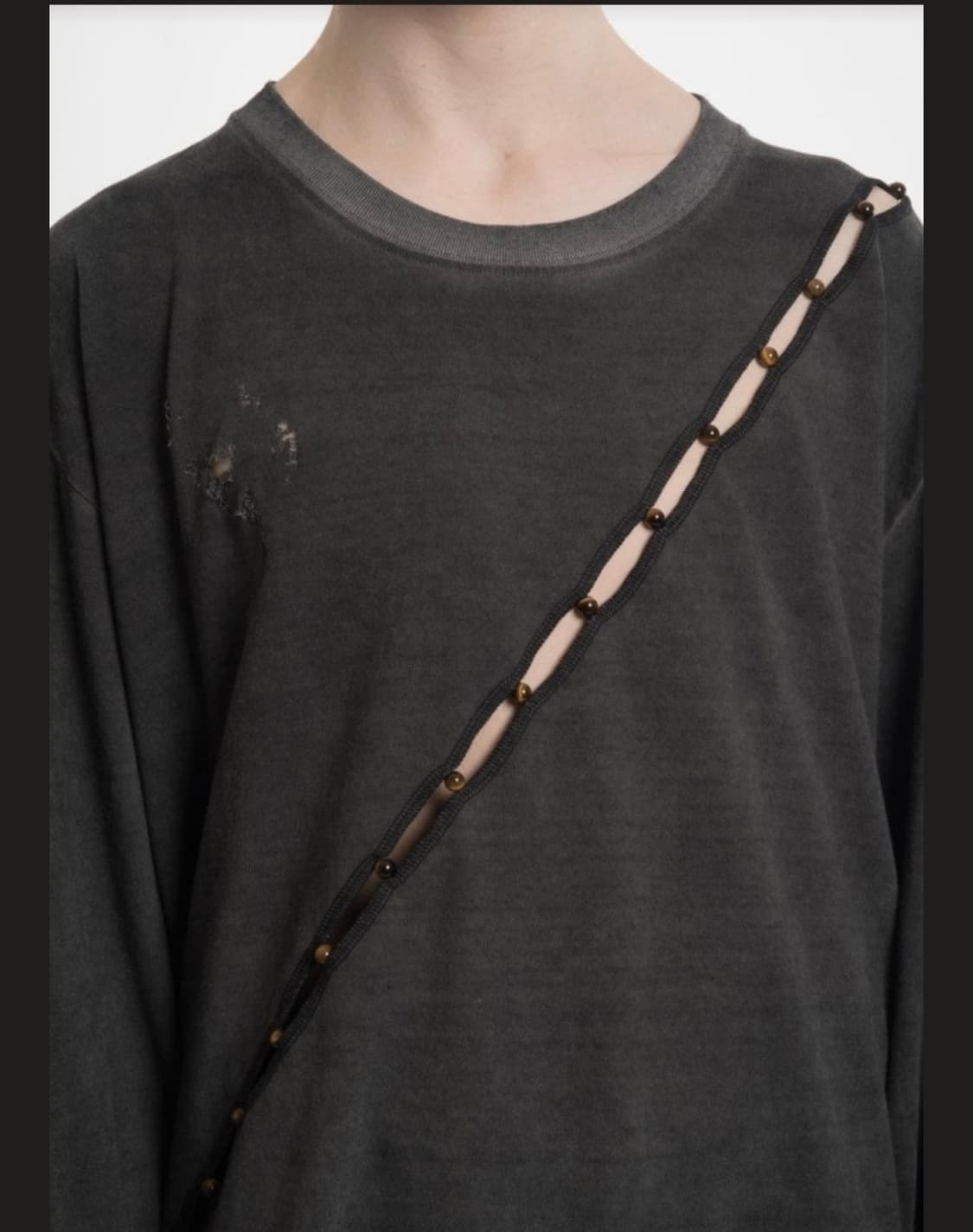 혜인서 18SS 비즈 그런지 크루넥 롱슬리브 3사이즈n 상품이미지3