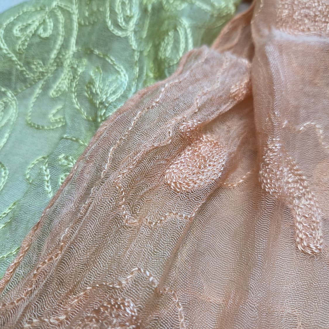 일본 빈티지 하구미 모리걸 파스텔 그라데이션 스카프 상품이미지2