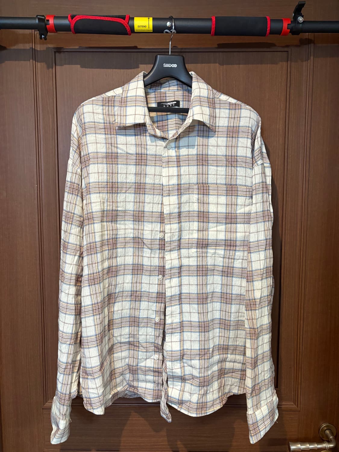 DNSR 체크셔츠 베이지 상품이미지2