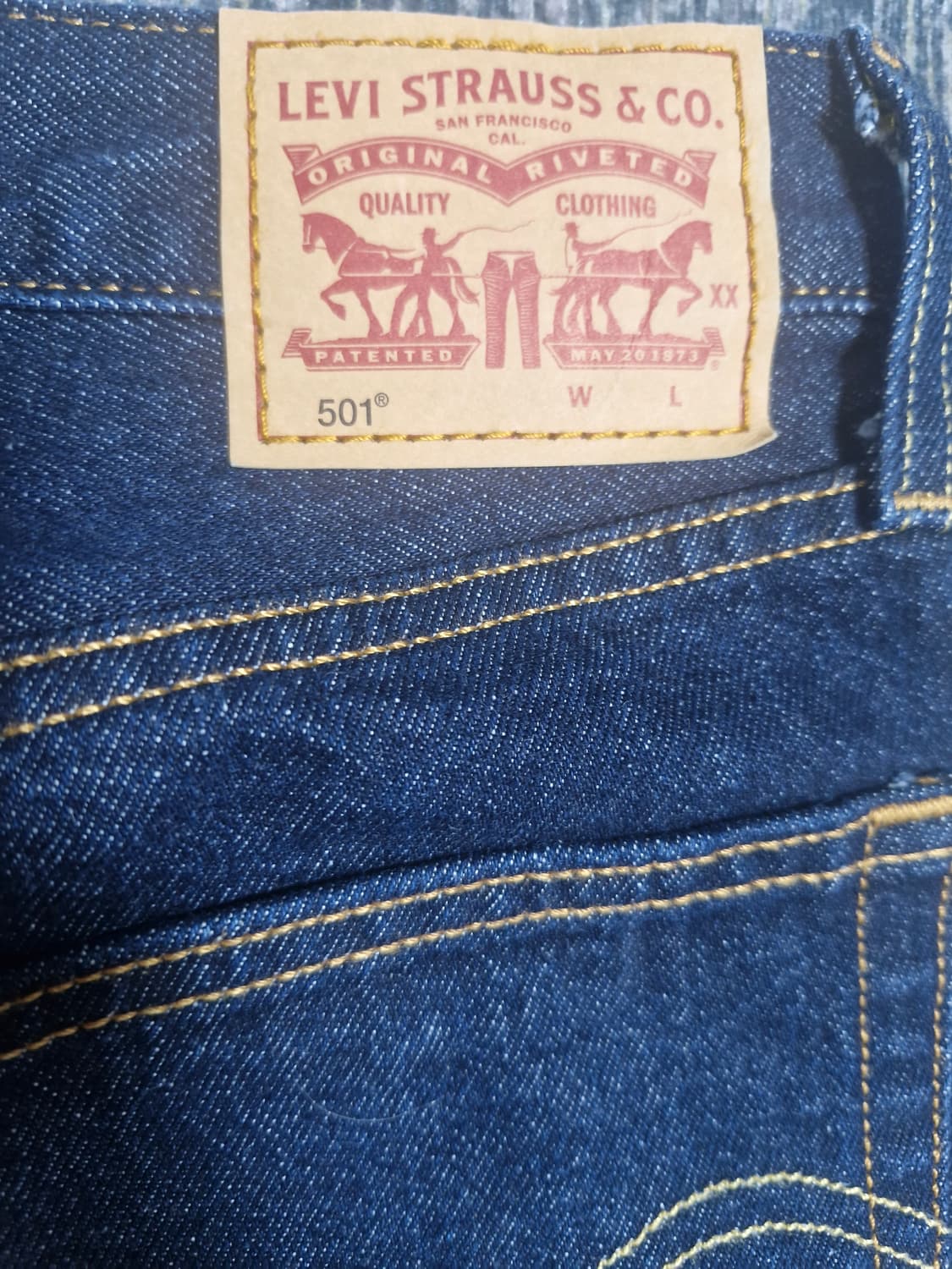 여성 리바이스 501 W26 L30 진청 상품이미지3