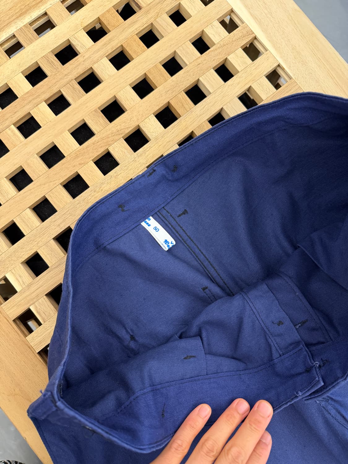 OLD EURO WASHED NAVY FRENCH 빈티지 프렌치워크팬츠 상품이미지7