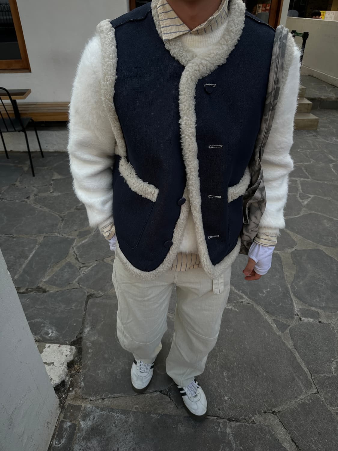 노앙 데님 시어링 베스트 상품이미지5