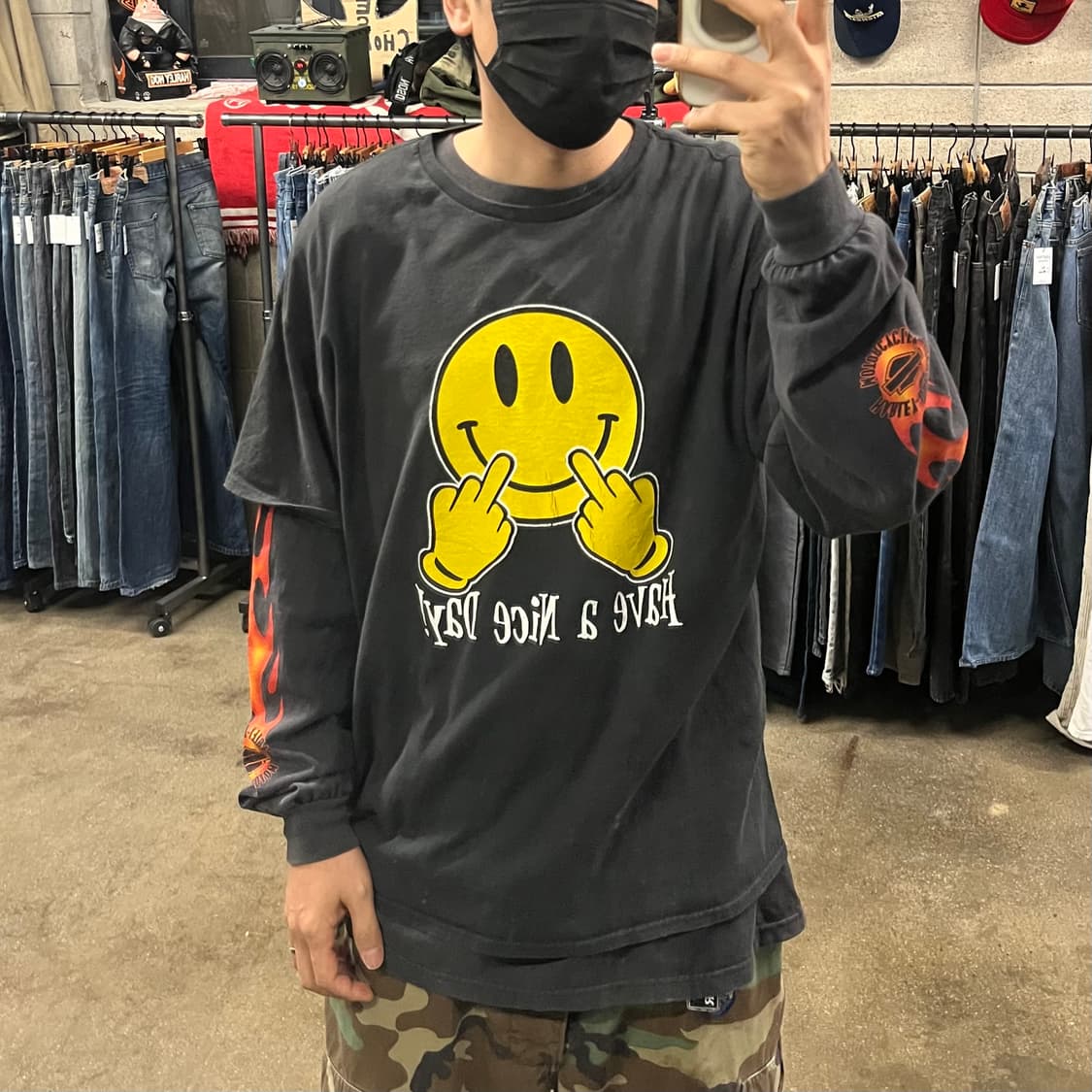 스마일 프린팅 티셔츠 (110) 상품이미지5