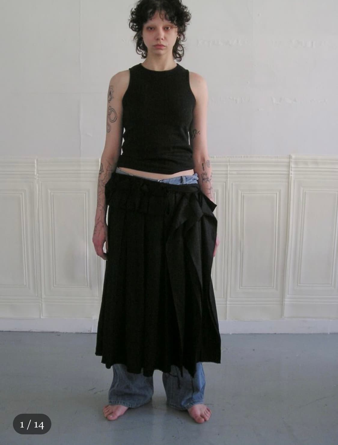 애옹쓰_OFFbeat pleats skirt 상품이미지4