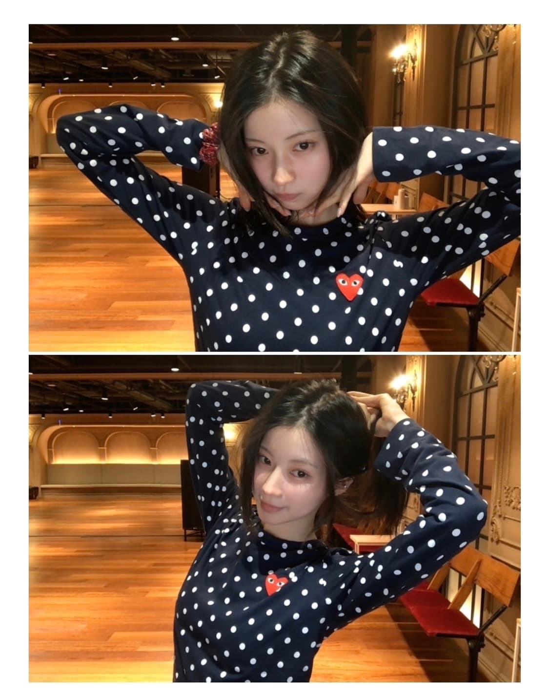 꼼데가르송 도트 슬리브 상품이미지1