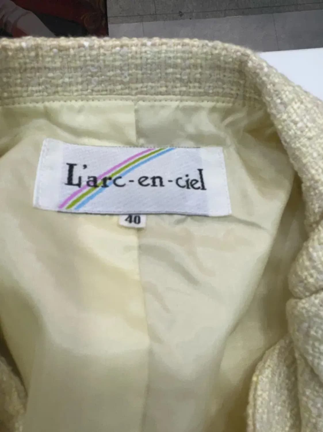 JPN L’arc-en-ciel 트위드 자켓 상품이미지4