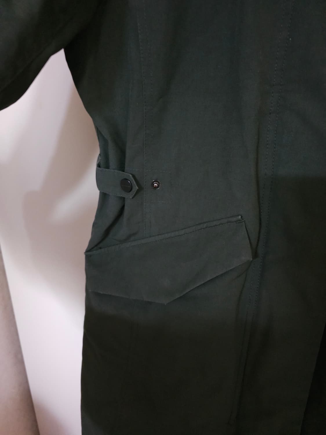 스케쳐스 구스다운  라쿤퍼  롱패딩 카키 상품이미지4