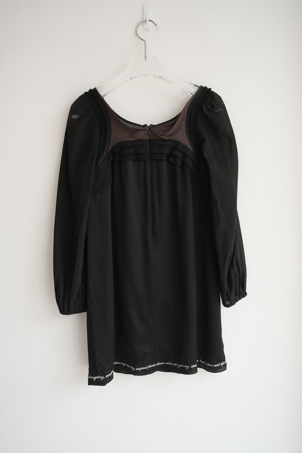 Lettering silk dress 상품이미지10