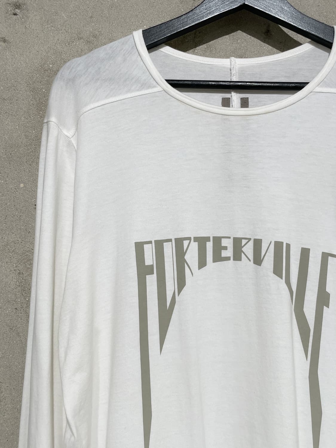 릭 오웬스 화이트 포터빌 코튼 롱 슬리브 상품이미지2