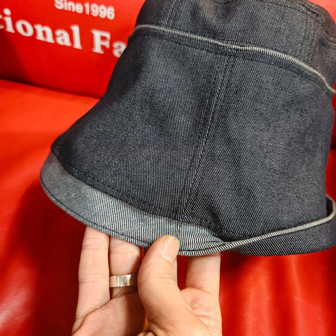 made in Japan 데님 셀비지 버킷햇 57.5 size 상품이미지2