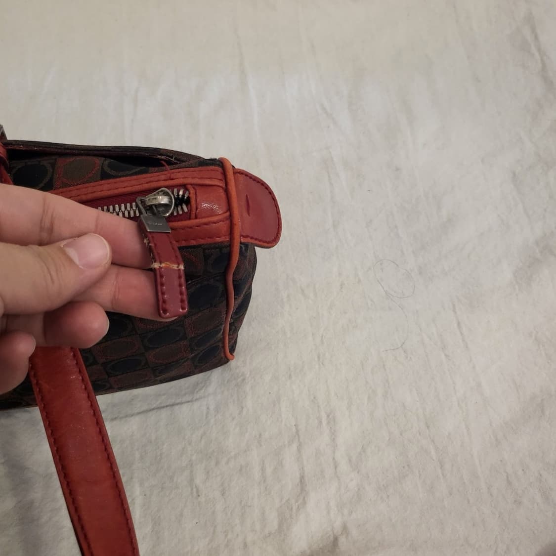 페라가모 간치니 숄더백 브라운 레드 상품이미지7