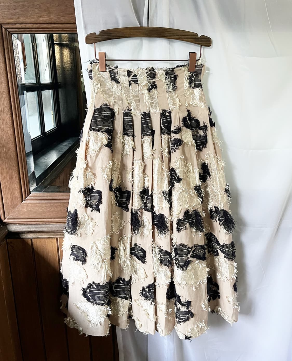 FREY I.D jacquard fringe midi skirt 상품이미지5