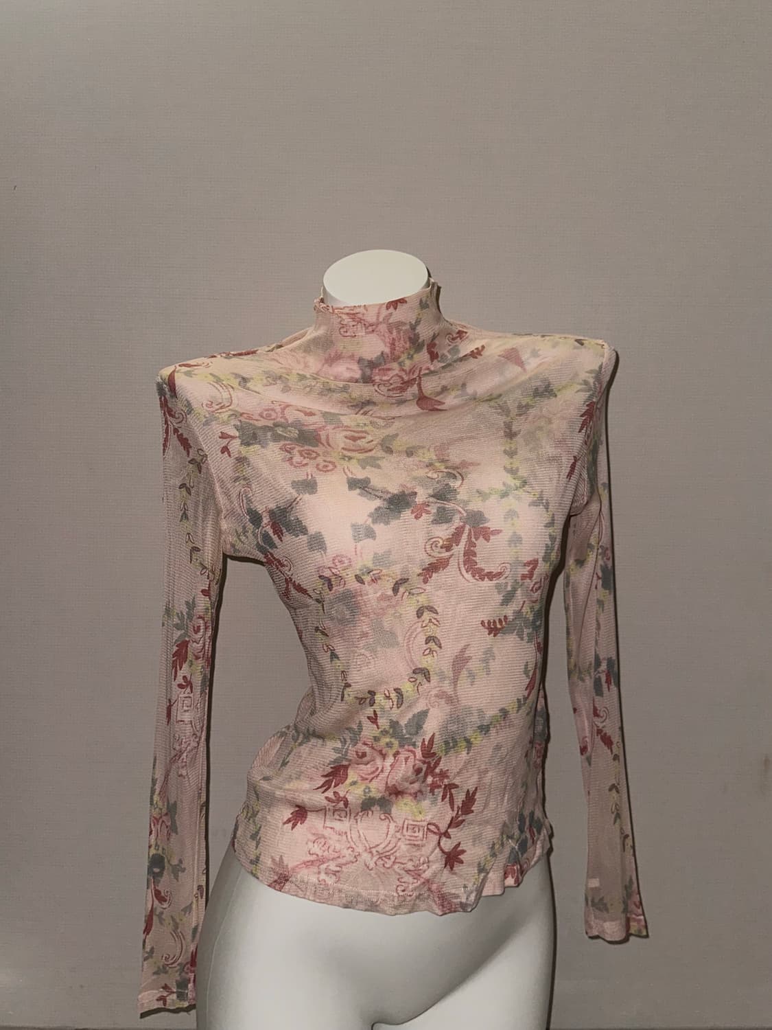 페어리코어 시스루 반폴라 롱슬리브 상품이미지2