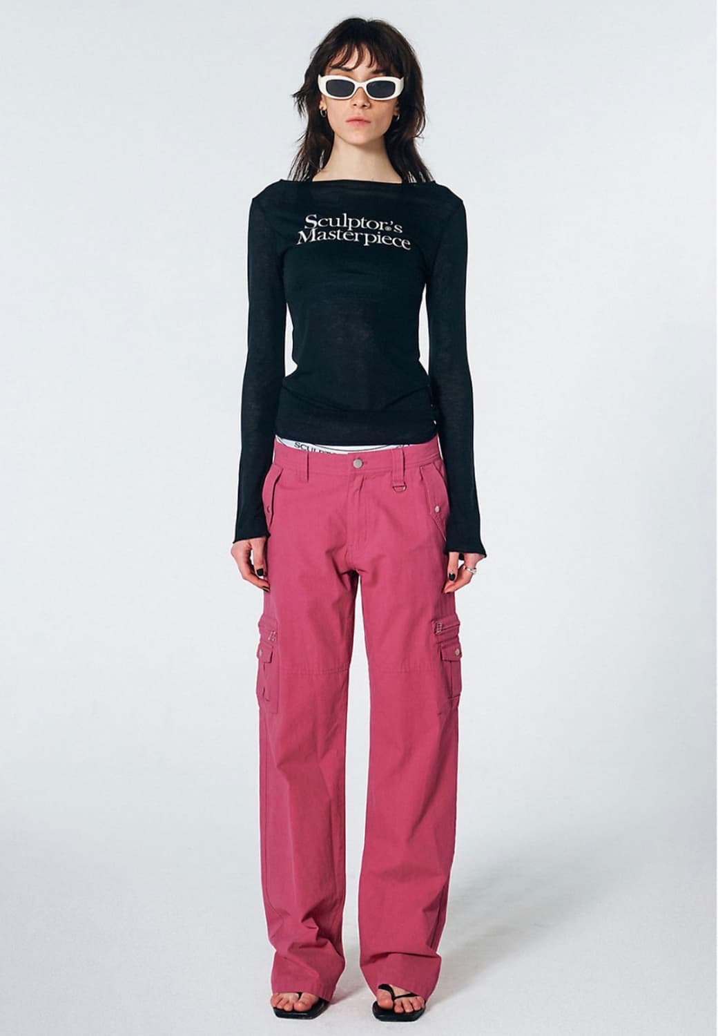 스컬프터 Masterpiece Sheer Top Black 롱슬리브 M 상품이미지2