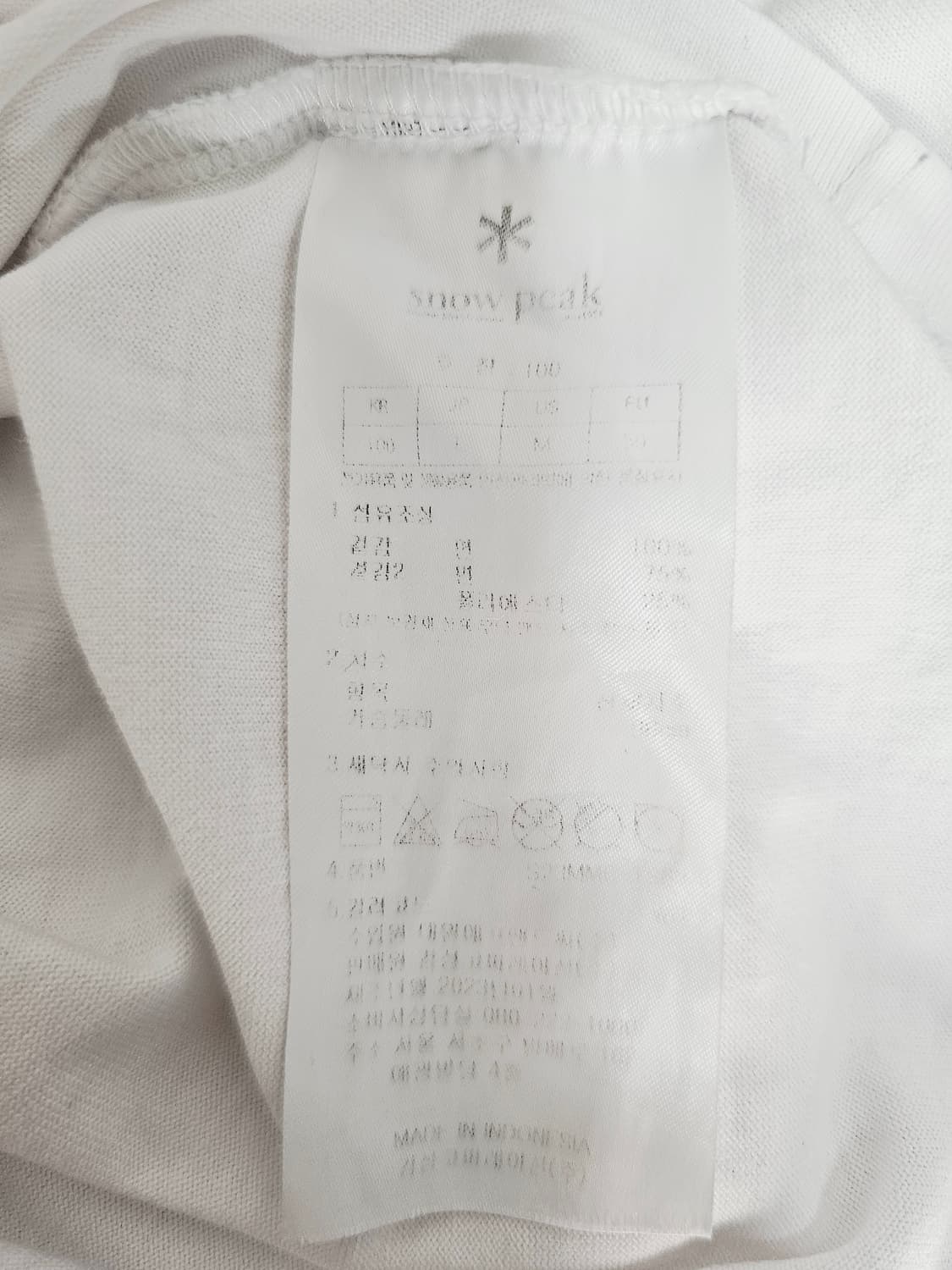 스노우피크 반팔티셔츠 L 상품이미지3