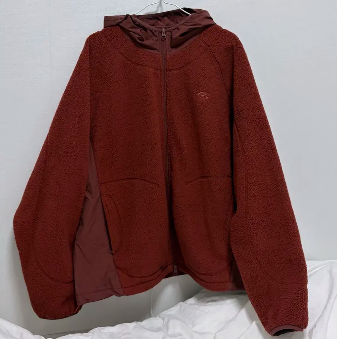 산산기어 플리스 자켓 브릭 레드 3 상품이미지2