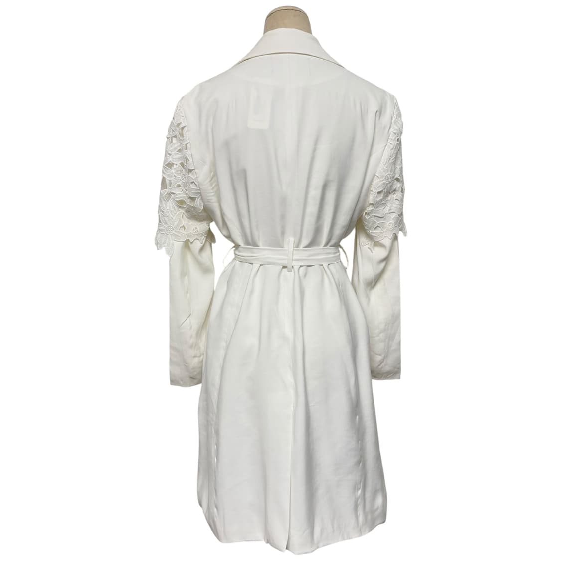 3842 D.MINUTE 화이트 레이스 트렌치코트 새상품 상품이미지3