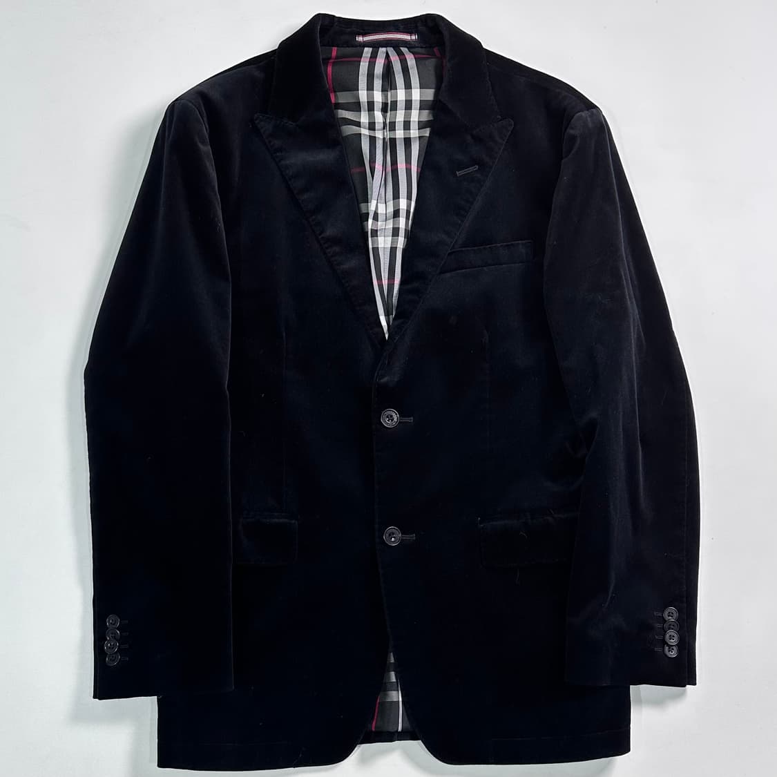 버버리 블랙 벨벳 블레이저 자켓 상품이미지1