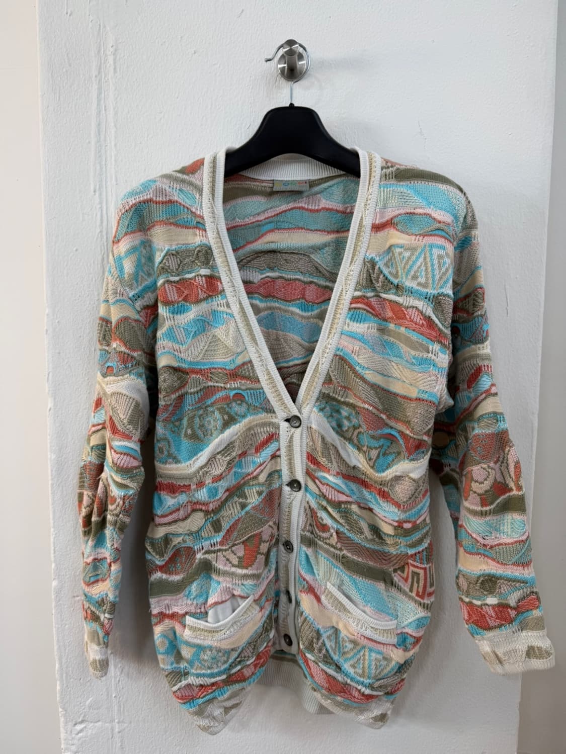 쿠지 OG 멀티 컬러 케이블 가디건  상품이미지1