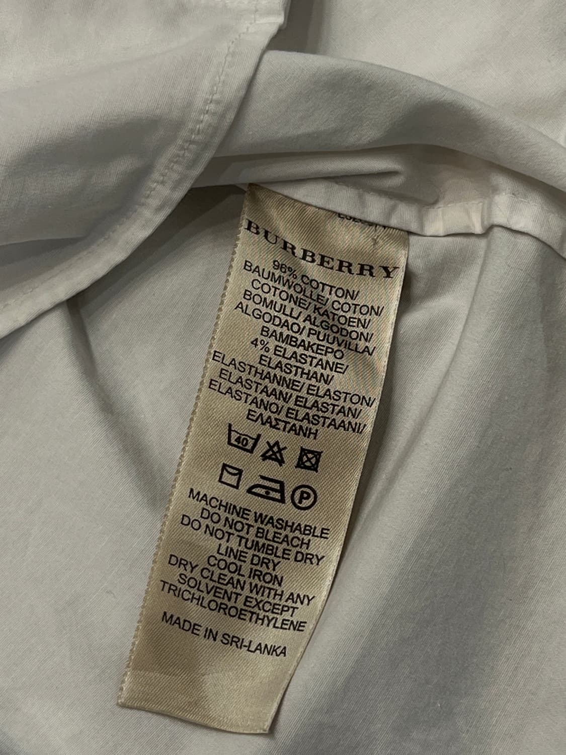 버버리 체크 포인트 코튼 셔츠 상품이미지6