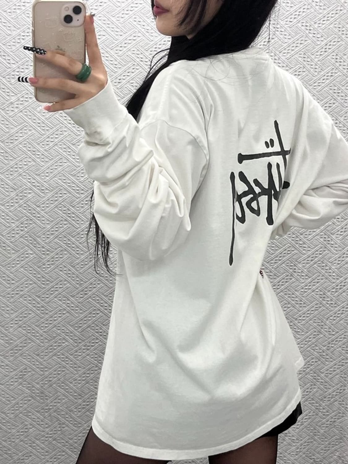 스투시 스트릿 힙합 빅로고 백프린팅 롱슬리브 XL C10269 상품이미지1