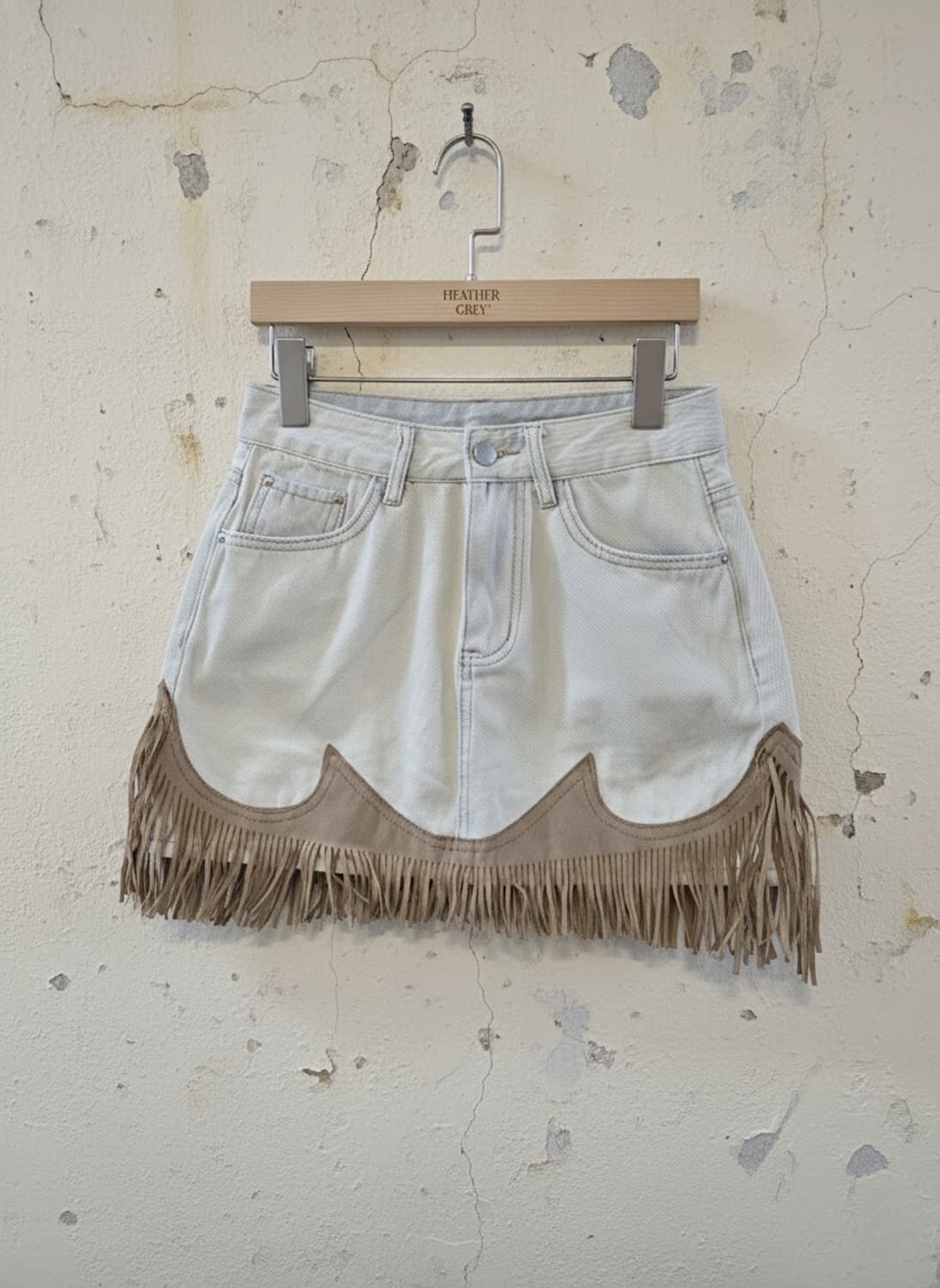 태슬 데님 미니 스커트 M 상품이미지1