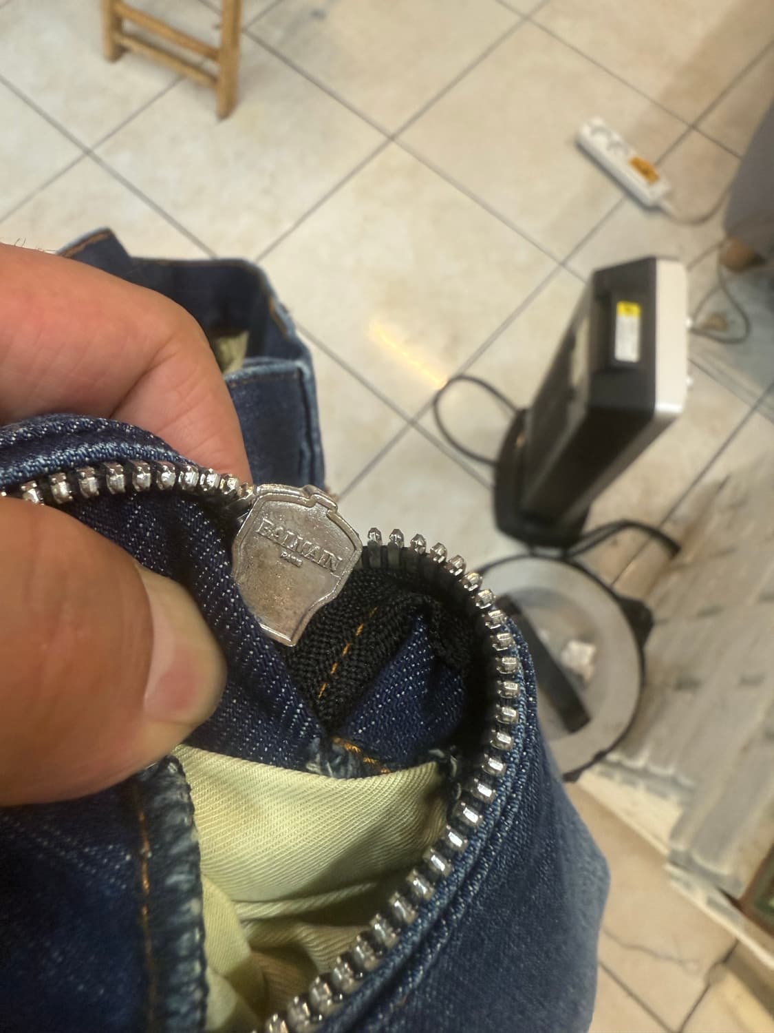 34 정품 발망 슬림 바이커 데님팬츠 팝니다 상품이미지5