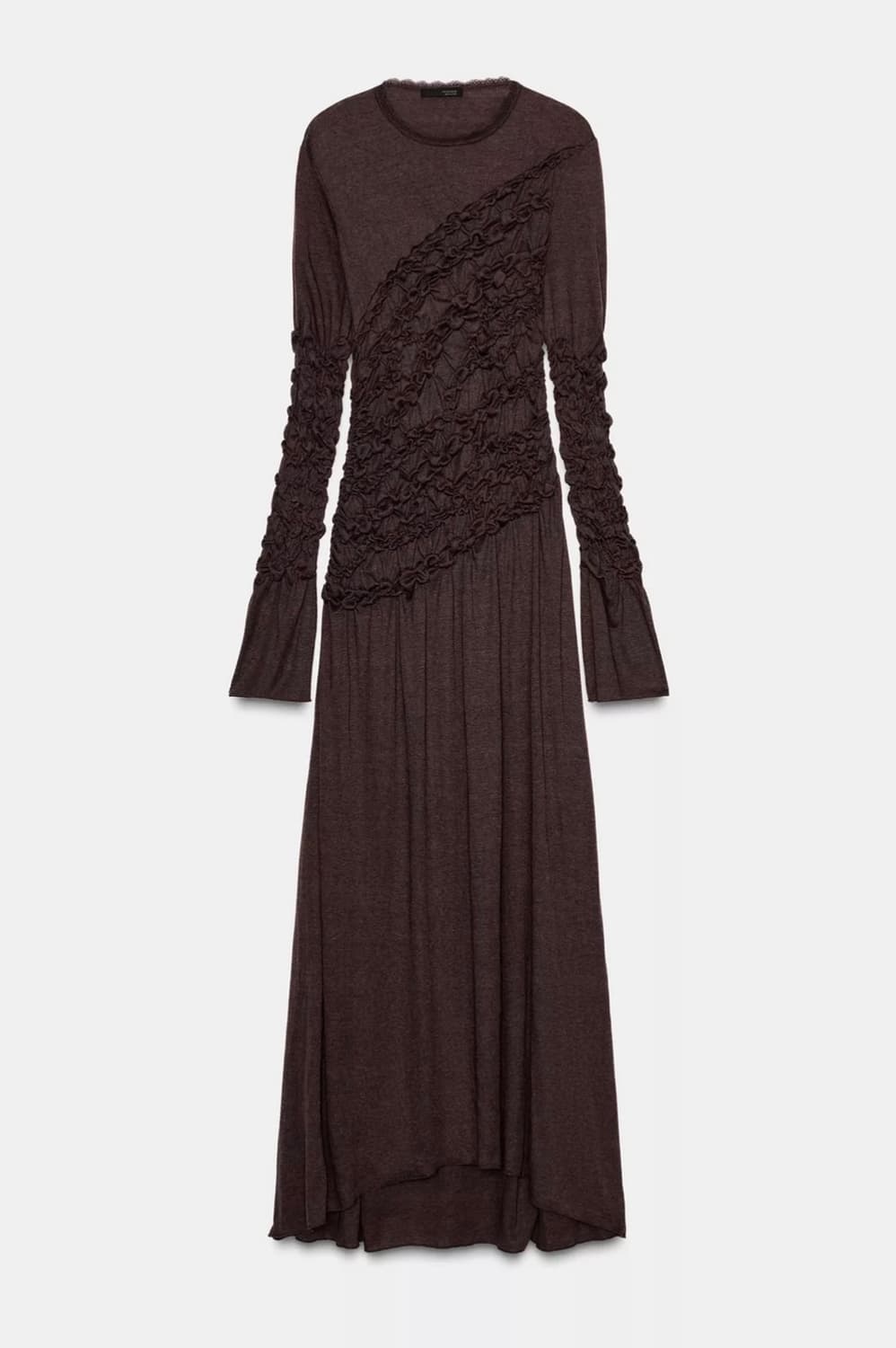 ZARA 셔링 미디 원피스 상품이미지1