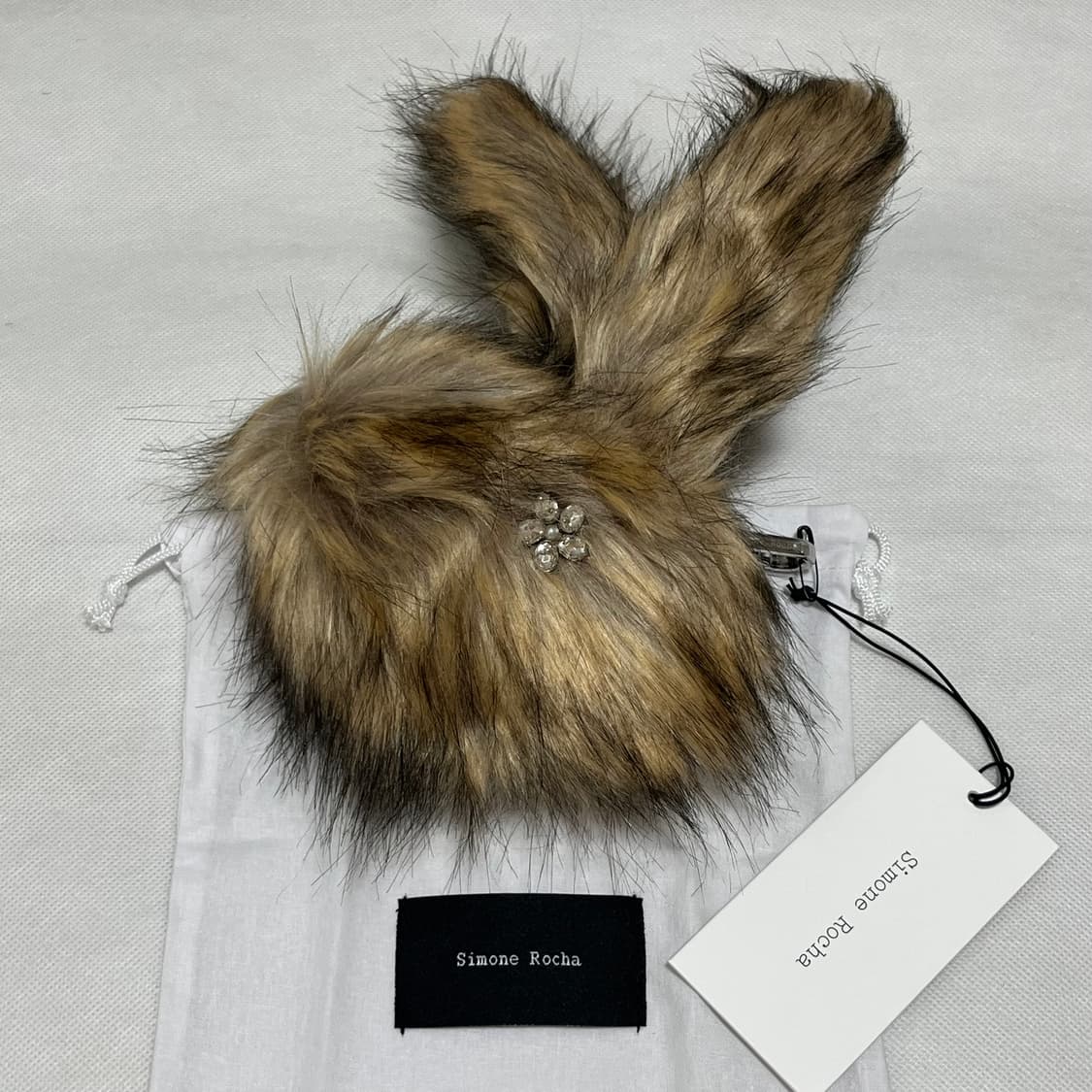 시몬로샤 25fw 폭스 퍼 동전지갑 키링/브라운 상품이미지2