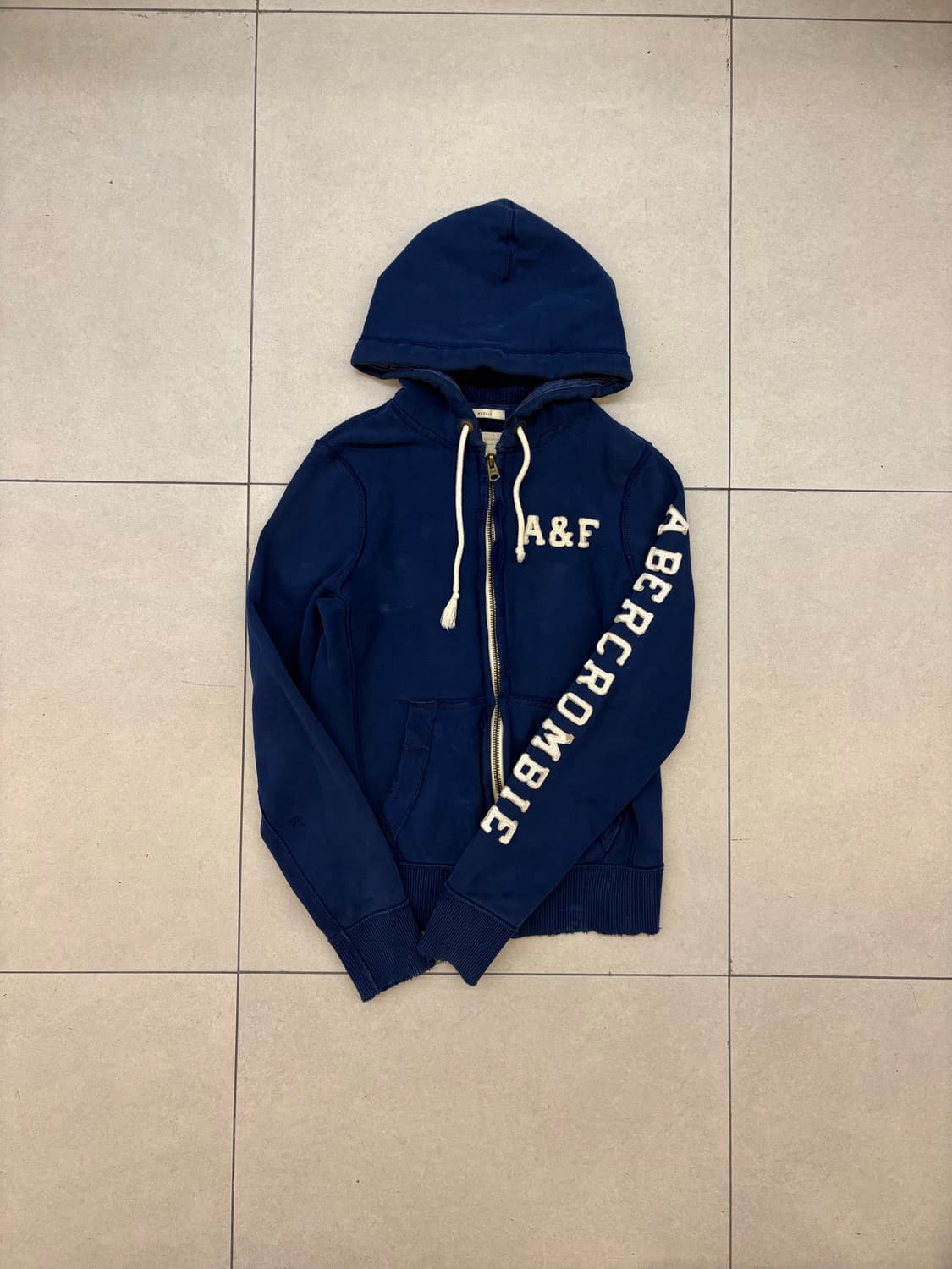 아베크롬비 블루 사이드라인 후드집업 상품이미지4