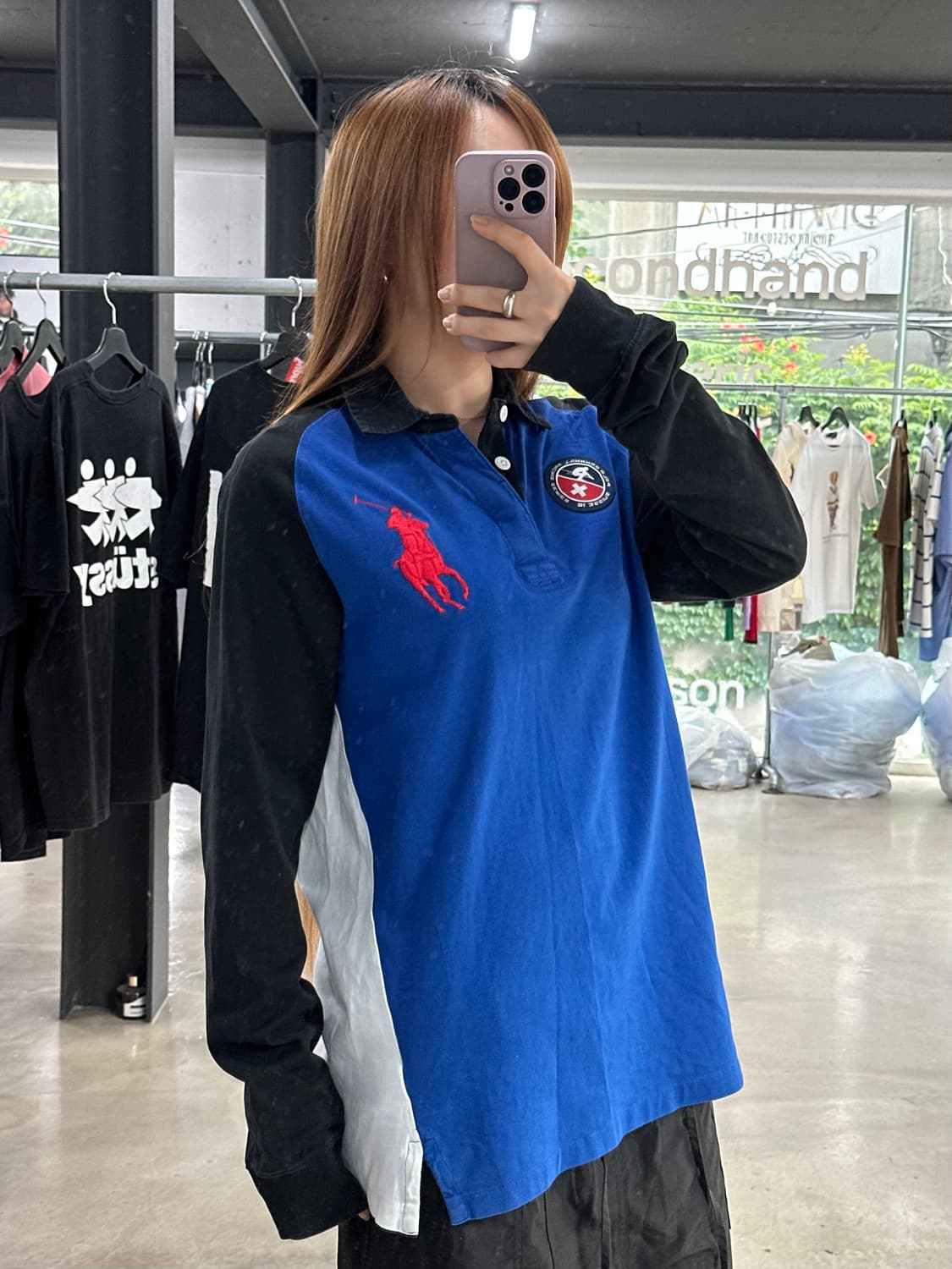 폴로랄프로렌 빅포니 넘버링 레이싱 Pk 긴팔티 상품이미지2