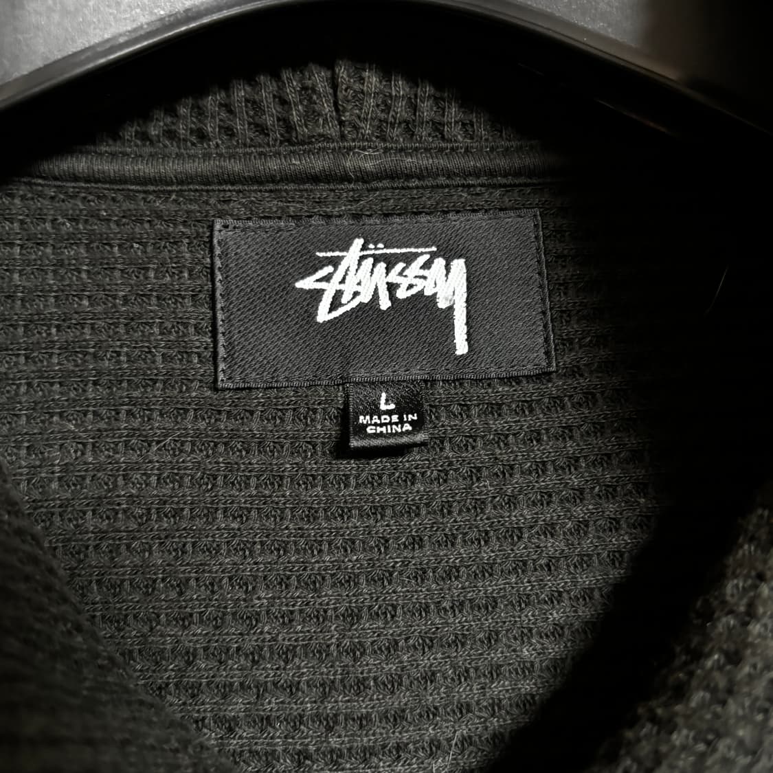 스투시 와플 후드 집업 25FW L사이즈 상품이미지3