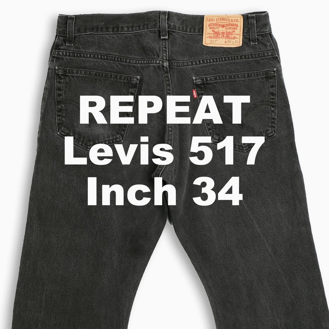 빈티지 리바이스 517 흑청 블랙진 34 인치 LV51736190 상품이미지1