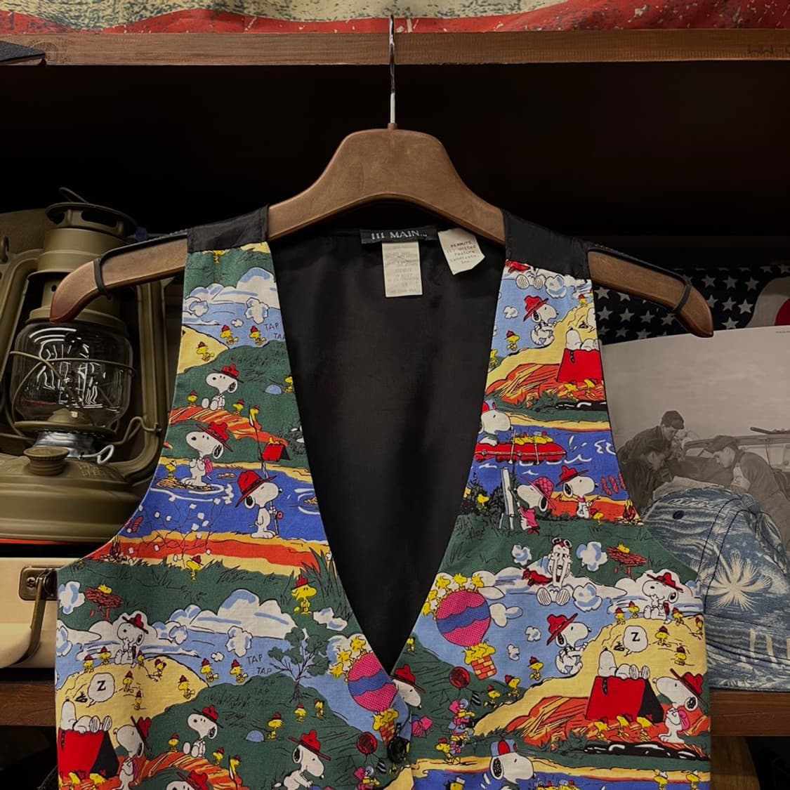 90s 111Main 스누피 프린팅 클래식 베스트 N000 상품이미지3