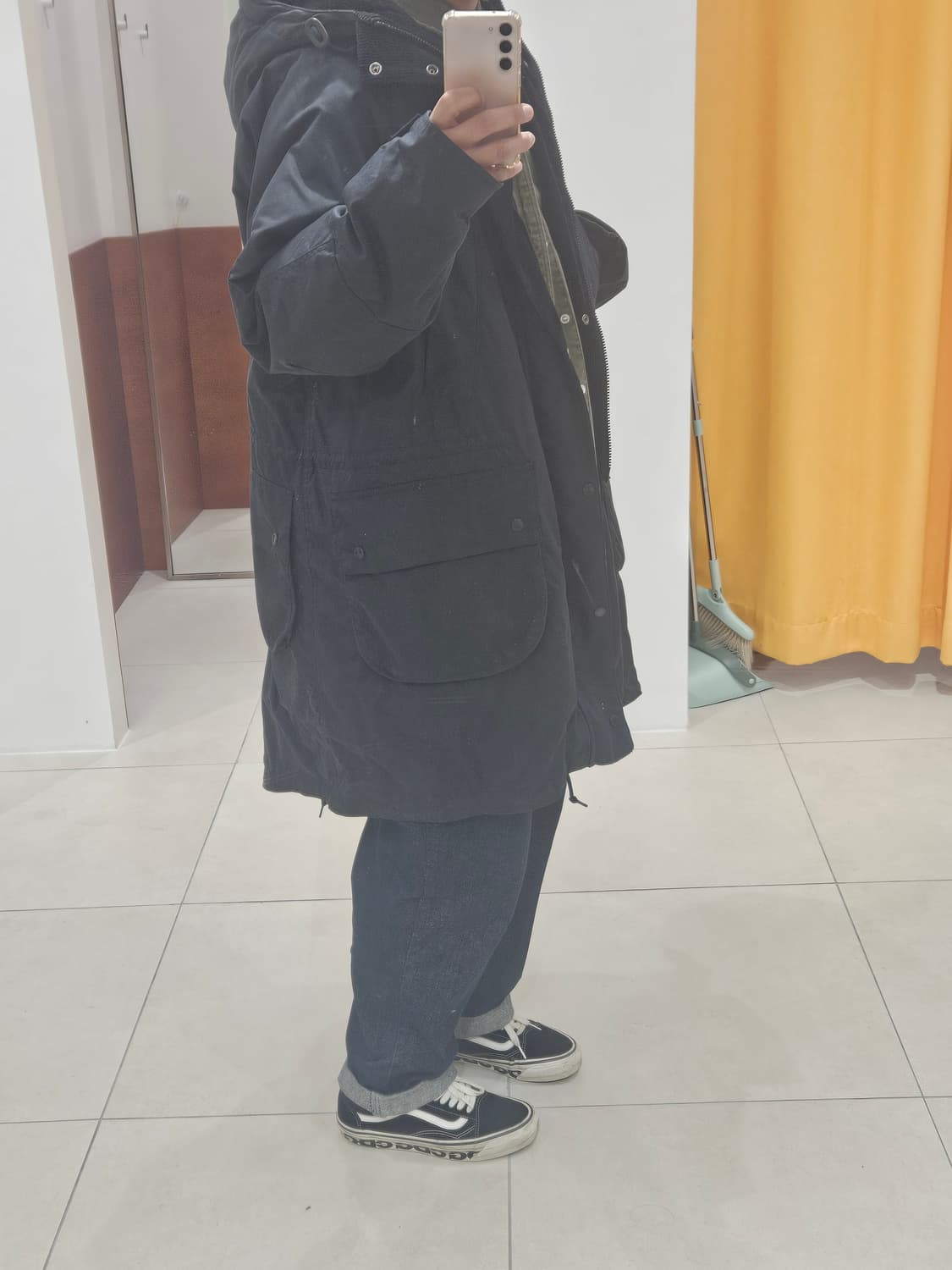 바버 x 엔지니어가먼츠 하이랜드파카 xl 판매합니다 상품이미지7